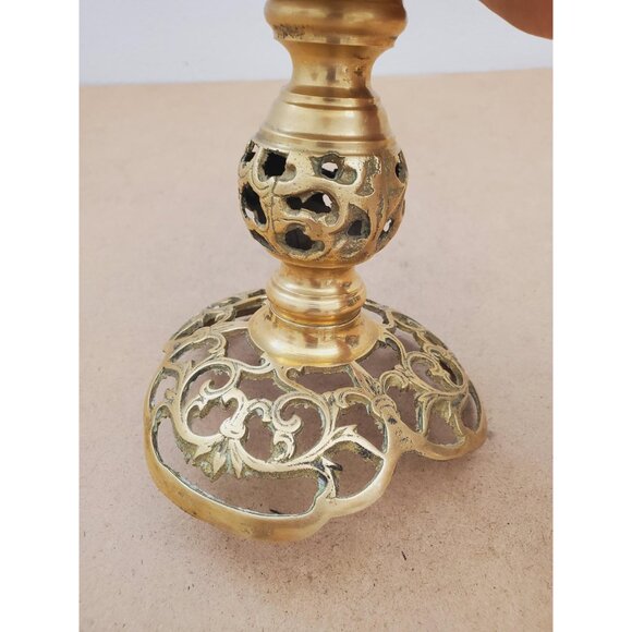 Candle holder / candlestick / candle lamp / lantern - Simple design Vintage - Picture 4 of 10